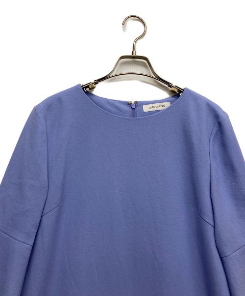 La TOTALITE（ラ ト―タリテ）La TOTALITE (ラ ト―タリテ) フレア袖ワンピース パープル サイズ:FREEの古着・服飾アイテム