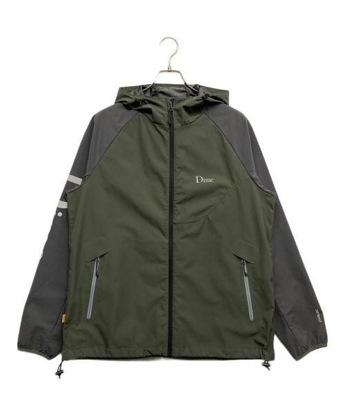 Dime（ダイム）Dime (ダイム) two tone anorak wind breaker グリーン サイズ:Lの古着・服飾アイテム
