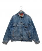 LEVI'Sリーバイス）の古着「90ｓ 70417裏ネルデニムジャケット」｜ブルー