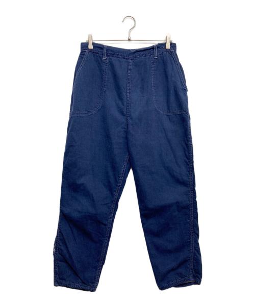 VINTAGE（ヴィンテージ）VINTAGE (ヴィンテージ) 裏ネルランチパンツ ブルー サイズ:記載無の古着・服飾アイテム