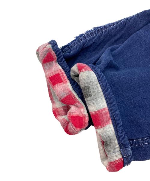 VINTAGE（ヴィンテージ）VINTAGE (ヴィンテージ) 裏ネルランチパンツ ブルー サイズ:記載無の古着・服飾アイテム