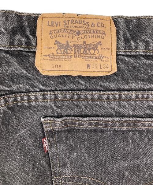 LEVI'S（リーバイス）LEVI'S (リーバイス) 90ｓ 先染め505デニムパンツ ブラック サイズ:W36の古着・服飾アイテム