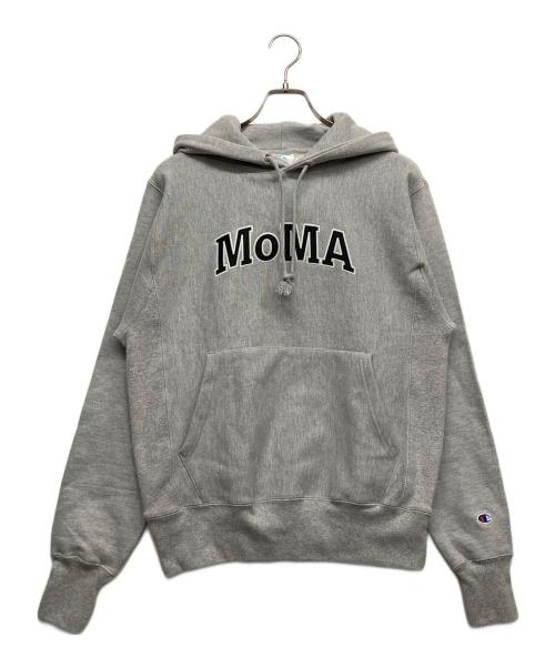 Champion（チャンピオン）Champion (チャンピオン) MoMA (モマ) リバースウィーブパーカー グレー サイズ:Sの古着・服飾アイテム