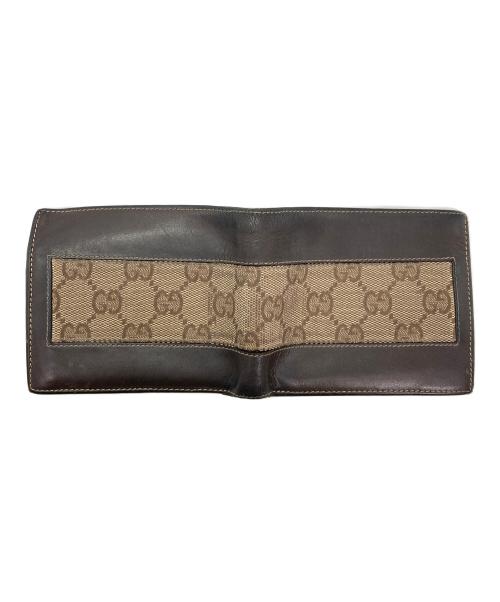 GUCCI（グッチ）GUCCI (グッチ) GGキャンバス 二つ折り財布 ベージュの古着・服飾アイテム