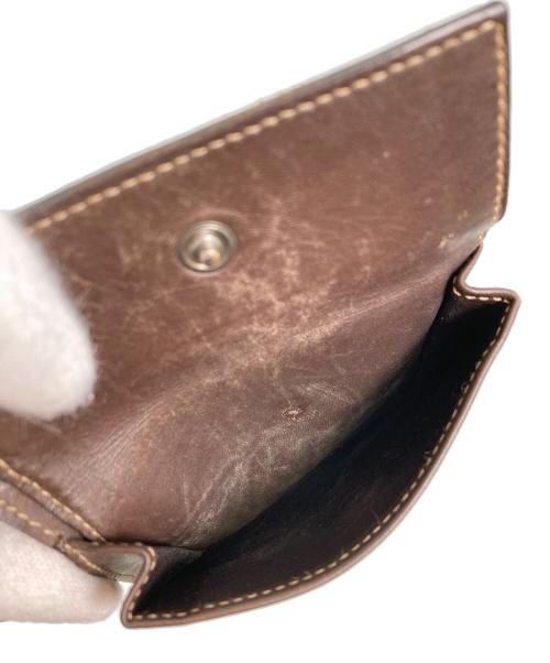 GUCCI（グッチ）GUCCI (グッチ) GGキャンバス 二つ折り財布 ベージュの古着・服飾アイテム