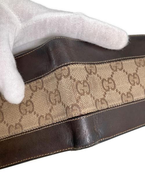 GUCCI（グッチ）GUCCI (グッチ) GGキャンバス 二つ折り財布 ベージュの古着・服飾アイテム