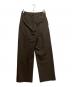 tageechita (タジチタ) Wide-Leg One-Tuck Pants ブラウン サイズ:L：5000円
