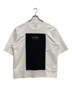 SHAREEFシャリーフ）の古着「MILAN RIB SQUARE プリントTシャツ」｜ホワイト