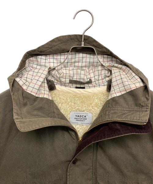 YAECA（ヤエカ）YAECA (ヤエカ) ライナー付きランドクロスオイルドジャケット グリーン サイズ:Mの古着・服飾アイテム
