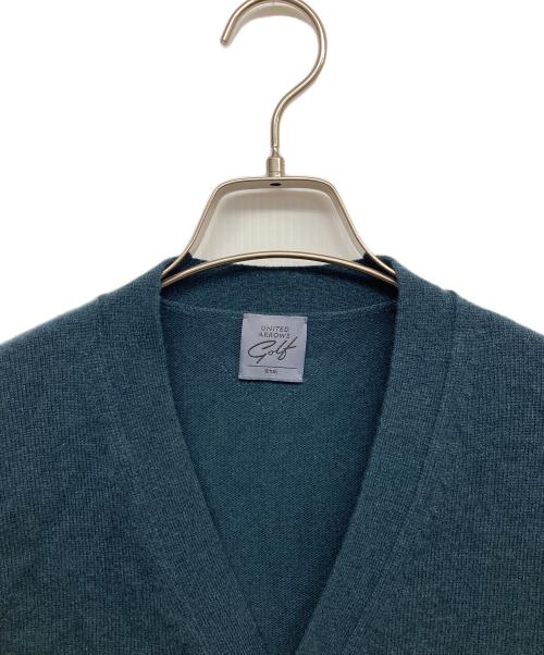 UNITED ARROWS GOLF（ユナイテッドアローズゴルフ）UNITED ARROWS GOLF (ユナイテッドアローズゴルフ) カシミヤブレンドカーディガン グリーン サイズ:Sの古着・服飾アイテム