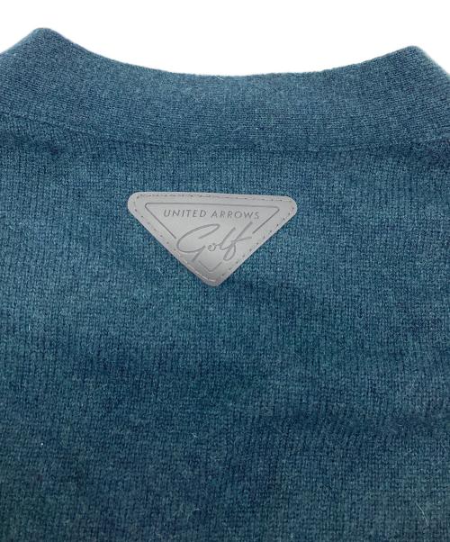 UNITED ARROWS GOLF（ユナイテッドアローズゴルフ）UNITED ARROWS GOLF (ユナイテッドアローズゴルフ) カシミヤブレンドカーディガン グリーン サイズ:Sの古着・服飾アイテム