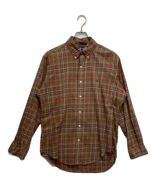 RALPH LAUREN（ラルフローレン）RALPH LAUREN (ラルフローレン) チェックシャツ ブラウン サイズ:Lの古着・服飾アイテム