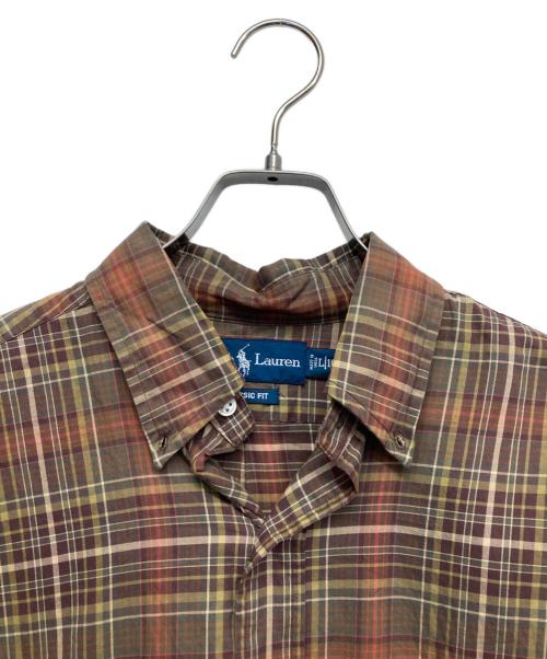 RALPH LAUREN（ラルフローレン）RALPH LAUREN (ラルフローレン) チェックシャツ ブラウン サイズ:Lの古着・服飾アイテム