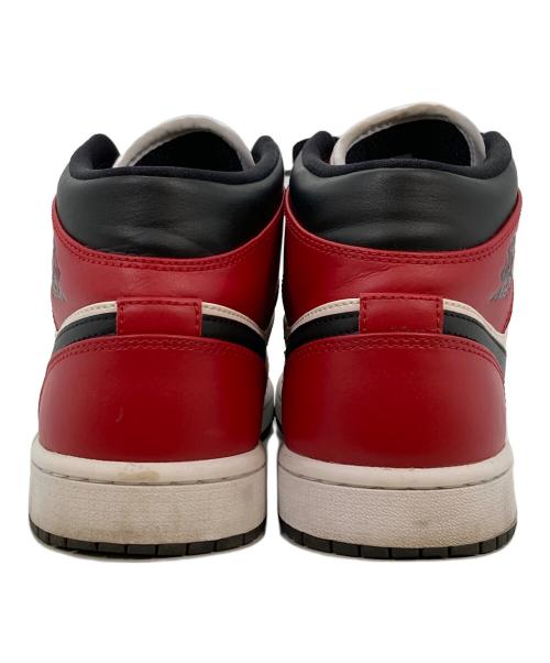 NIKE（ナイキ）NIKE (ナイキ) エアジョーダン1 ミッドハイカットスニーカー レッド サイズ:26の古着・服飾アイテム