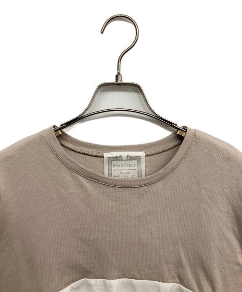 BEARDSLEY（ビアズリー）BEARDSLEY (ビアズリー) 切替カットソー ベージュ サイズ:Fの古着・服飾アイテム