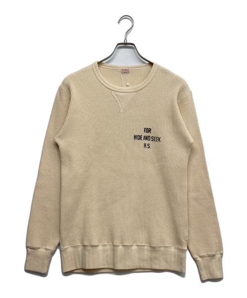 Healthknit（ヘルスニット）Healthknit (ヘルスニット) ワッフルカットソー ベージュ サイズ:M 未使用品の古着・服飾アイテム