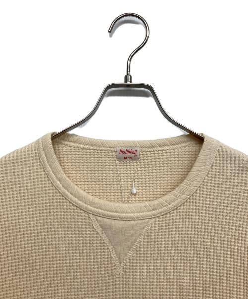 Healthknit（ヘルスニット）Healthknit (ヘルスニット) ワッフルカットソー ベージュ サイズ:M 未使用品の古着・服飾アイテム
