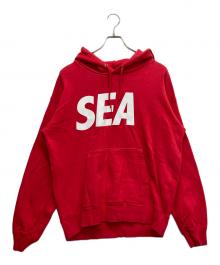 WIND AND SEA（ウィンダンシー）の古着「プルオーバーパーカー」｜レッド