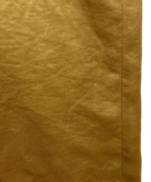 BEAUTY&YOUTH（ビューティーアンドユース）BEAUTY&YOUTH (ビューティーアンドユース) ヴィンテージサテンVネック ジャンパースカート イエロー サイズ:Mの古着・服飾アイテム