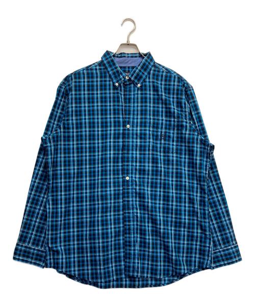 CHAPS（チャップス）CHAPS (チャップス) チェックシャツ ブルー サイズ:XLの古着・服飾アイテム