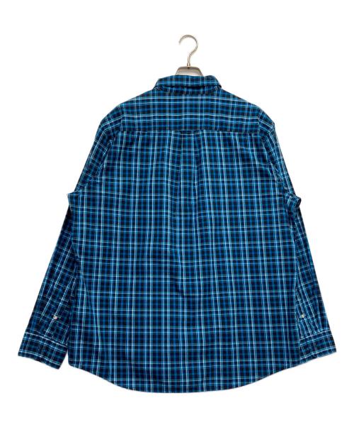 CHAPS（チャップス）CHAPS (チャップス) チェックシャツ ブルー サイズ:XLの古着・服飾アイテム