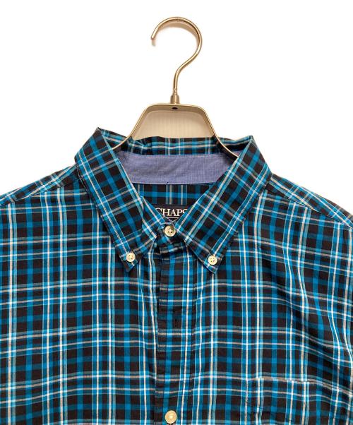 CHAPS（チャップス）CHAPS (チャップス) チェックシャツ ブルー サイズ:XLの古着・服飾アイテム