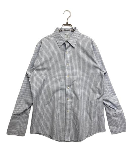 BROOKS BROTHERS（ブルックスブラザーズ）BROOKS BROTHERS (ブルックスブラザーズ) チェックシャツ ブルー サイズ:16の古着・服飾アイテム
