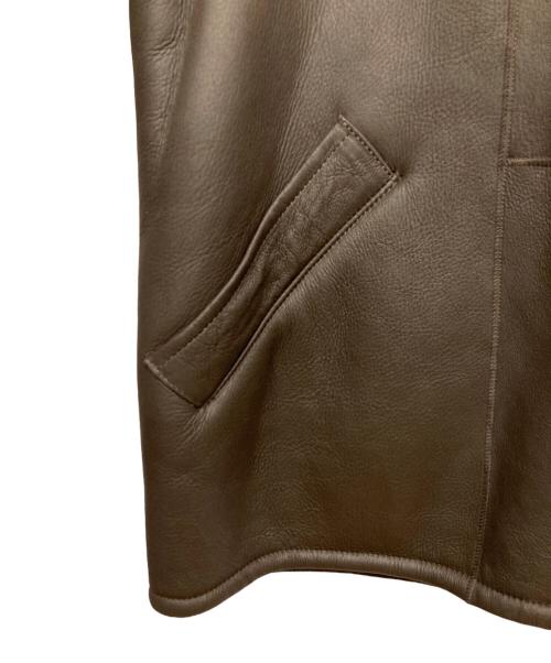 GUSHLOW&COLE（ガシュロウ＆コール）GUSHLOW&COLE (ガシュロウ＆コール) SHEARLING MIDI コート ブラウン サイズ:OSの古着・服飾アイテム