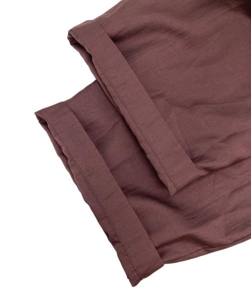 chignon（シニヨン）chignon (シニヨン) シニヨン タック イージー パンツ ブラウン サイズ:F 未使用品の古着・服飾アイテム