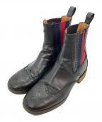 GUCCIグッチ）の古着「サイドゴアブーツ」｜ブラウン