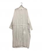 ETRE TOKYOエトレトウキョウ）の古着「ダブルガーゼカットオフシャツガウン」｜ホワイト