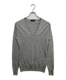 JOHN SMEDLEY（ジョンスメドレー）の古着「薄手ニット」｜グレー