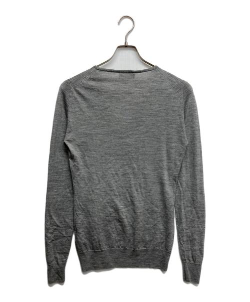JOHN SMEDLEY（ジョンスメドレー）JOHN SMEDLEY (ジョンスメドレー) 薄手ニット グレー サイズ:Mの古着・服飾アイテム