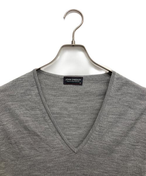 JOHN SMEDLEY（ジョンスメドレー）JOHN SMEDLEY (ジョンスメドレー) 薄手ニット グレー サイズ:Mの古着・服飾アイテム