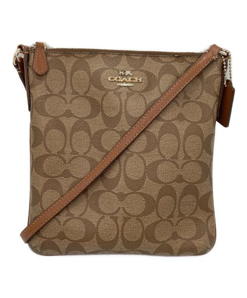 COACH（コーチ）COACH (コーチ) シグネチャーショルダーバッグ ブラウンの古着・服飾アイテム