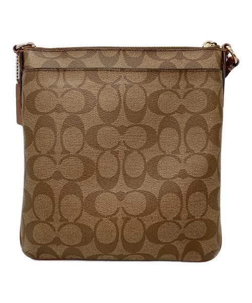 COACH（コーチ）COACH (コーチ) シグネチャーショルダーバッグ ブラウンの古着・服飾アイテム