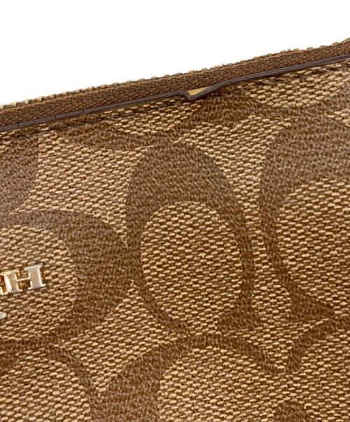 COACH（コーチ）COACH (コーチ) シグネチャーショルダーバッグ ブラウンの古着・服飾アイテム