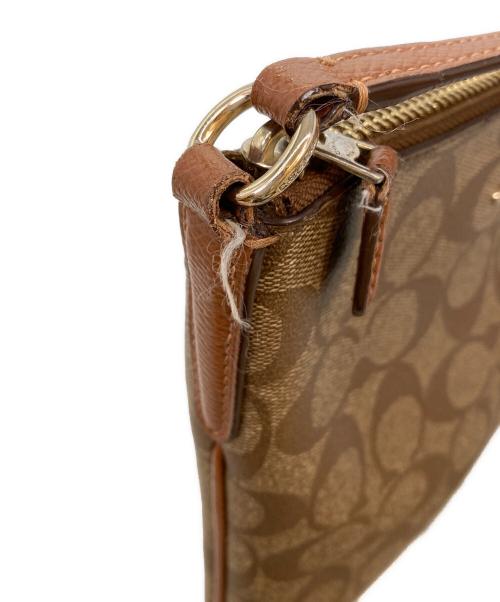 COACH（コーチ）COACH (コーチ) シグネチャーショルダーバッグ ブラウンの古着・服飾アイテム