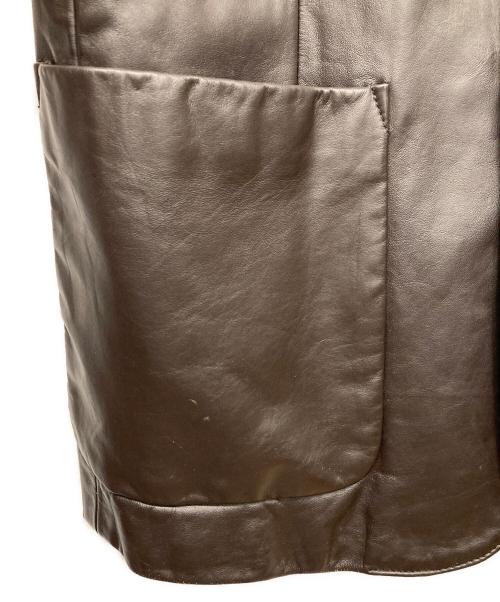 GAP（ギャップ）GAP (ギャップ) レザーカーコート ブラウン サイズ:Sの古着・服飾アイテム
