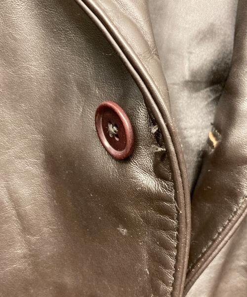 GAP（ギャップ）GAP (ギャップ) レザーカーコート ブラウン サイズ:Sの古着・服飾アイテム