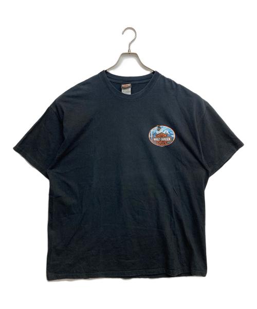 HARLEY-DAVIDSON（ハーレーダビッドソン）HARLEY-DAVIDSON (ハーレーダビッドソン) プリントTシャツ ブラック サイズ:2XLの古着・服飾アイテム