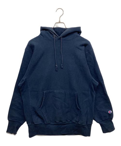 Champion（チャンピオン）Champion (チャンピオン) 90ｓリバースウィーブパーカー ネイビー サイズ:X-LARGEの古着・服飾アイテム