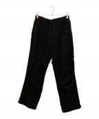 COMOLIコモリ）の古着「ウールニータックパンツ」｜ブラック
