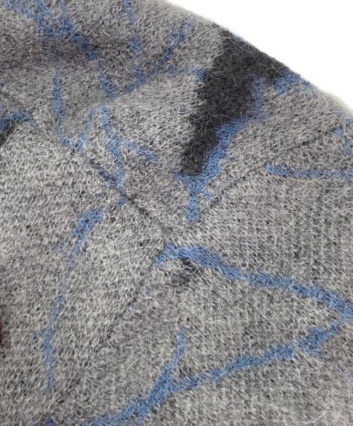 LAD MUSICIAN（ラッドミュージシャン）LAD MUSICIAN (ラッドミュージシャン) モヘアロングカーディガン グレー サイズ:44の古着・服飾アイテム