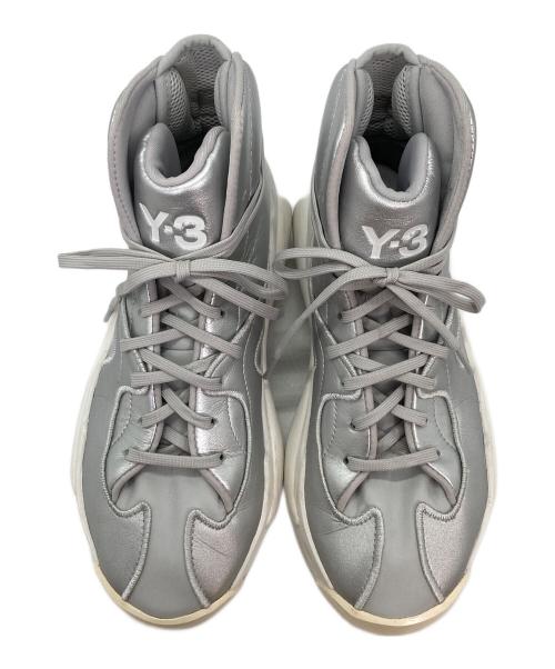 Y-3（ワイスリー）Y-3 (ワイスリー) HOKORIハイカットスニーカー グレー サイズ:24の古着・服飾アイテム