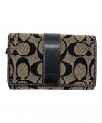 COACHコーチ）の古着「2つ折り財布」｜ベージュ