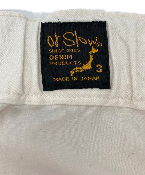 orSlow（オアスロウ）orSlow (オアスロウ) コットンパンツ ホワイト サイズ:3の古着・服飾アイテム