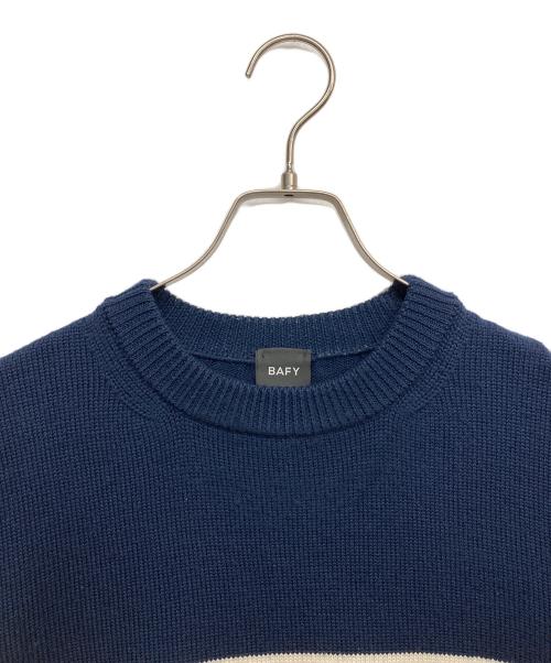 BAFY（バフィー）BAFY (バフィー) ウールボーダーニット ネイビー サイズ:無しの古着・服飾アイテム