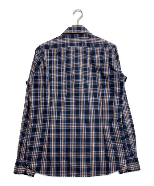 ORIAN（オリアン）ORIAN (オリアン) チェックシャツ ブルー サイズ:Lの古着・服飾アイテム