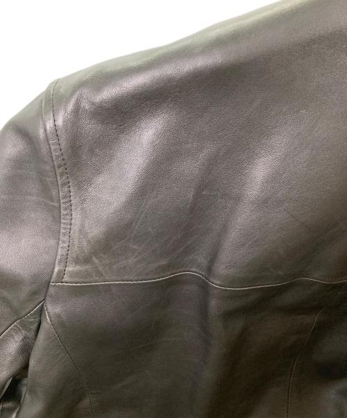 EMMETI（エンメティ）EMMETI (エンメティ) JURI ライダースジャケット ブラック サイズ:50の古着・服飾アイテム